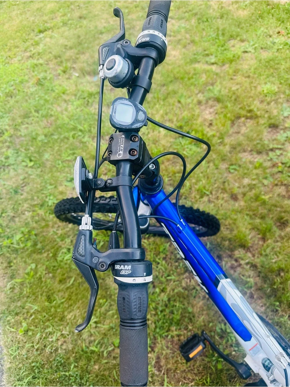 Trek Kids Blue and White Youth Mountain Bike - Sturdy Ride for Kids